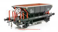 4388 Heljan Dogfish Ballast Hopper Wagon ZFV number DB993111 in Loadhaul Black / Orange livery